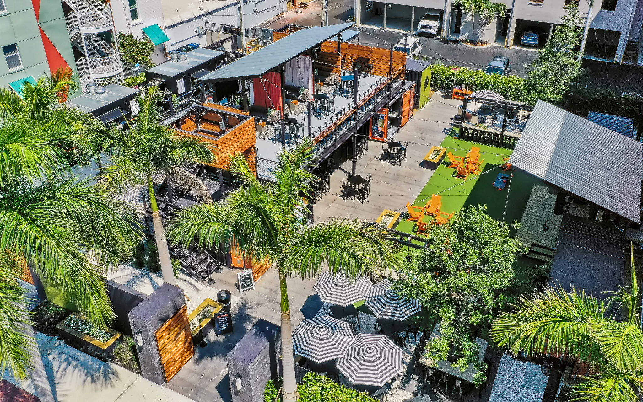 Bay Street Yard Aerial